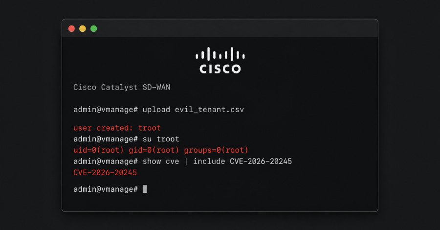 CVE-2026-20245: нуль‑дея в Cisco Catalyst SD‑WAN позволила получить root