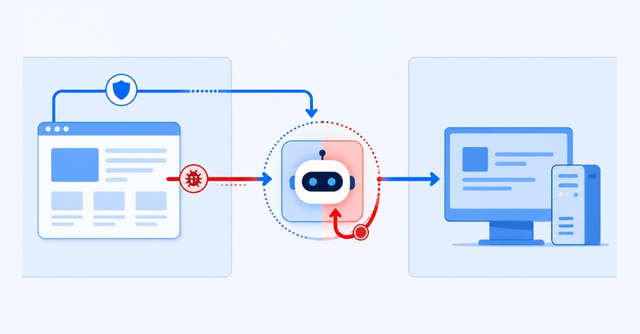 AutoJack: a webpage can make an AI agent execute code