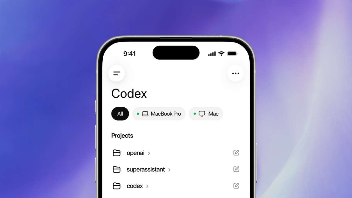 Codex теперь в телефоне — OpenAI добавила управление средами разработки в приложении ChatGPT