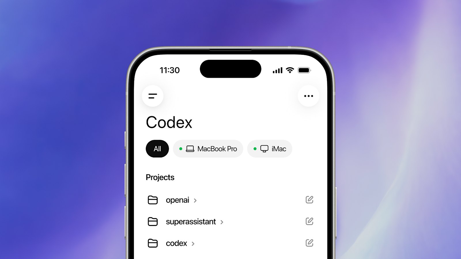 Codex теперь в мобильном ChatGPT — контроль задач с телефона