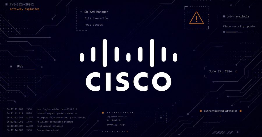 Cisco patches for Catalyst SD‑WAN Manager vulnerability (CVE‑2026‑20262)
