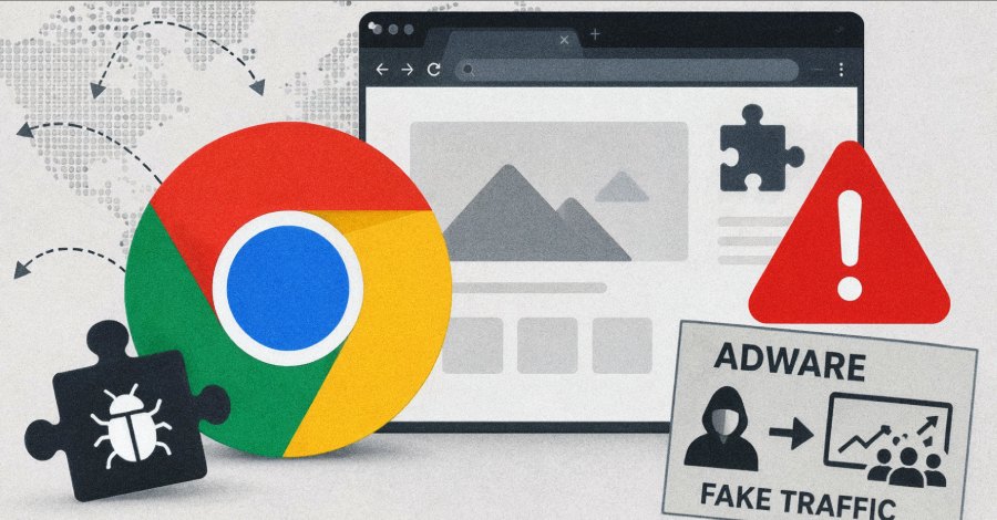 152 Chrome extensions (105K installs) distributed adware and falsified traffic