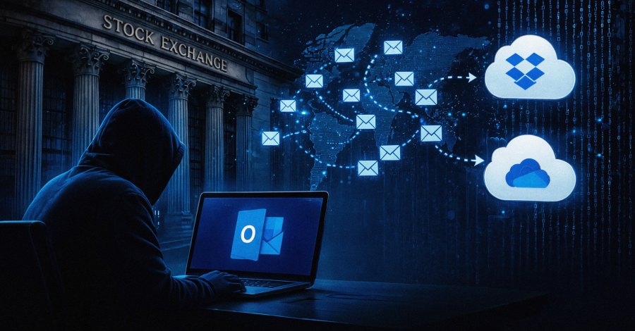 Хакеры полгода шпионили за Outlook‑почтой топ‑менеджера биржи через облачные сервисы