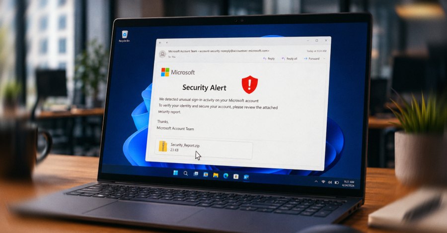 Fake Microsoft alerts used to deliver NarwhalRAT by APT37